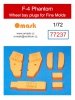 Omask 77237 F-4 Phantom wheel bay plugs (for Finemolds) 1/72